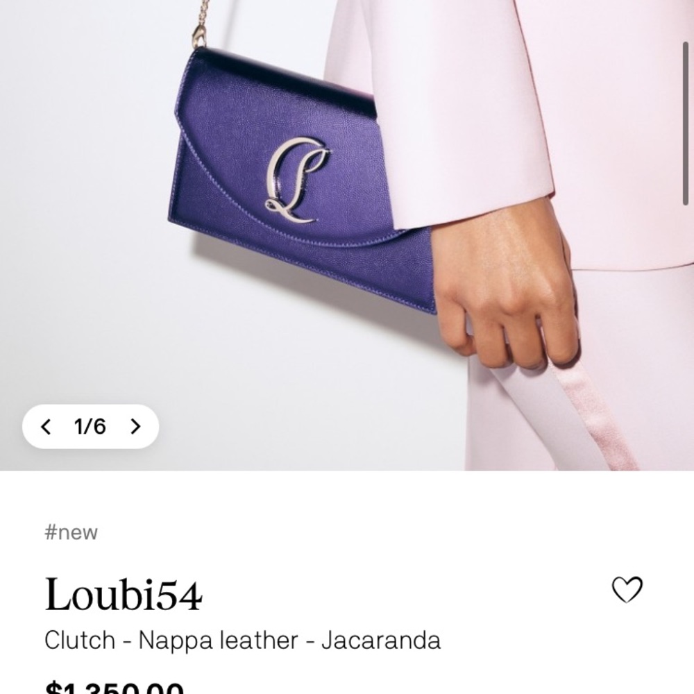 Gold Christian Louboutin cross bag